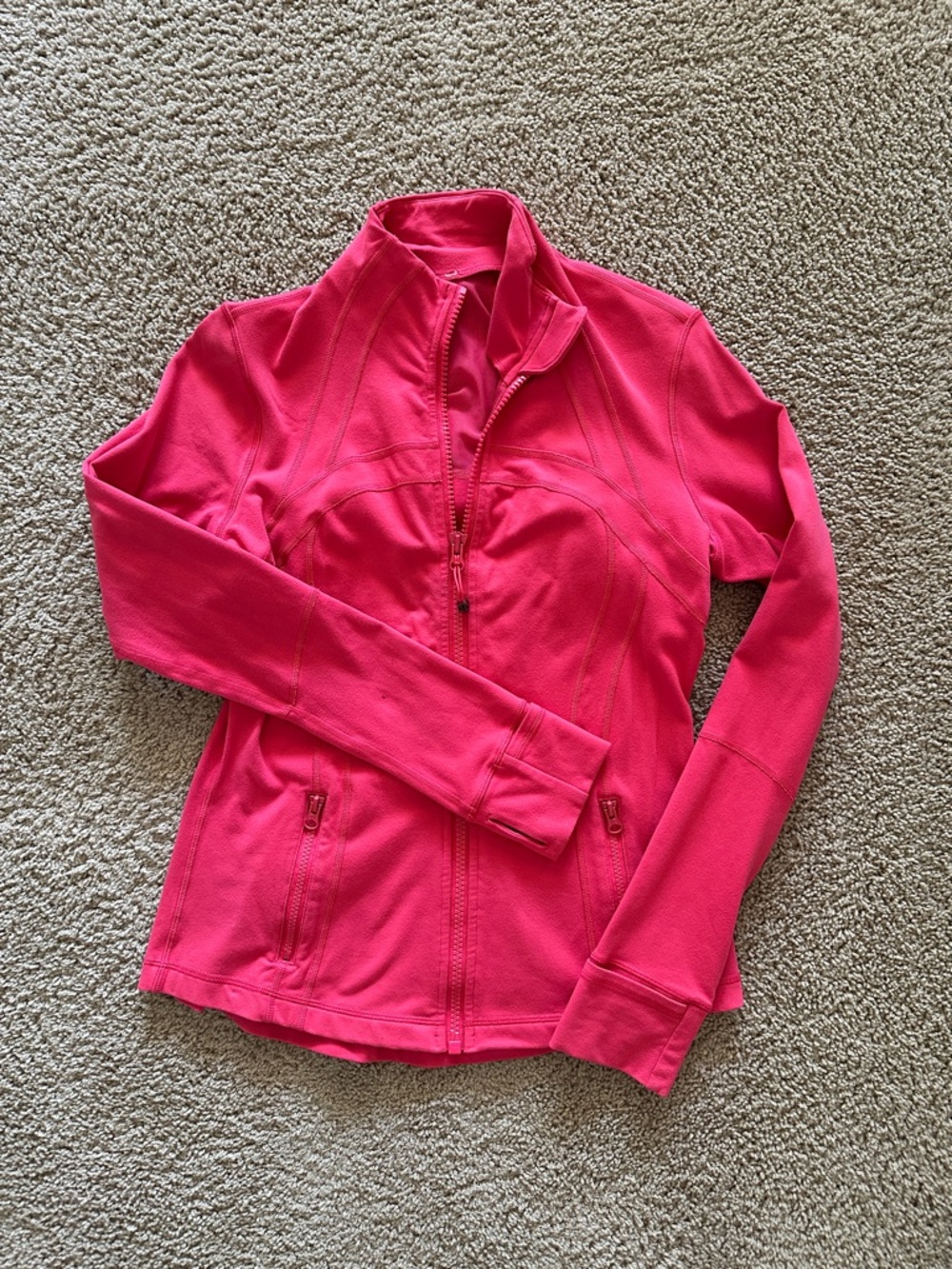 Lululemon Hot Pink Zip-Up Active Jacket